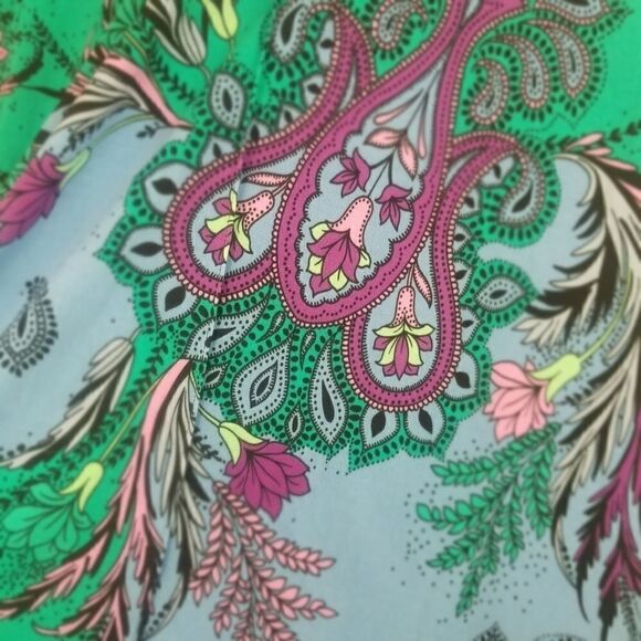 JACLYN SMITH FLORAL PAISLEY ELASTIC WAISTBAND SKIRT. SZ S. - Picture 6 of 12